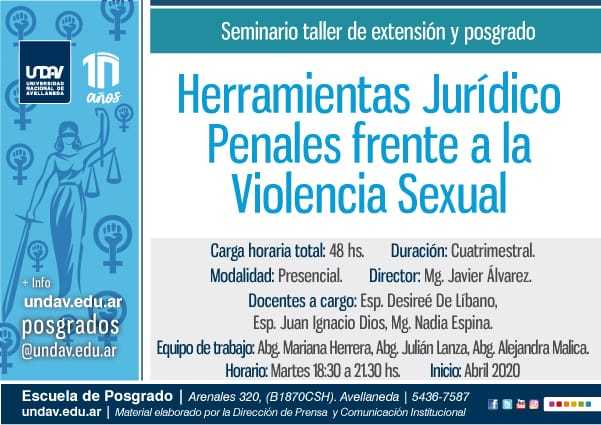 Herramientas Jurídico Penales frente a la Violencia Sexual
