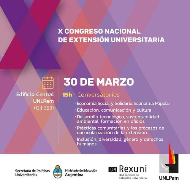 X Congreso Nacional de Extensión Universitaria 